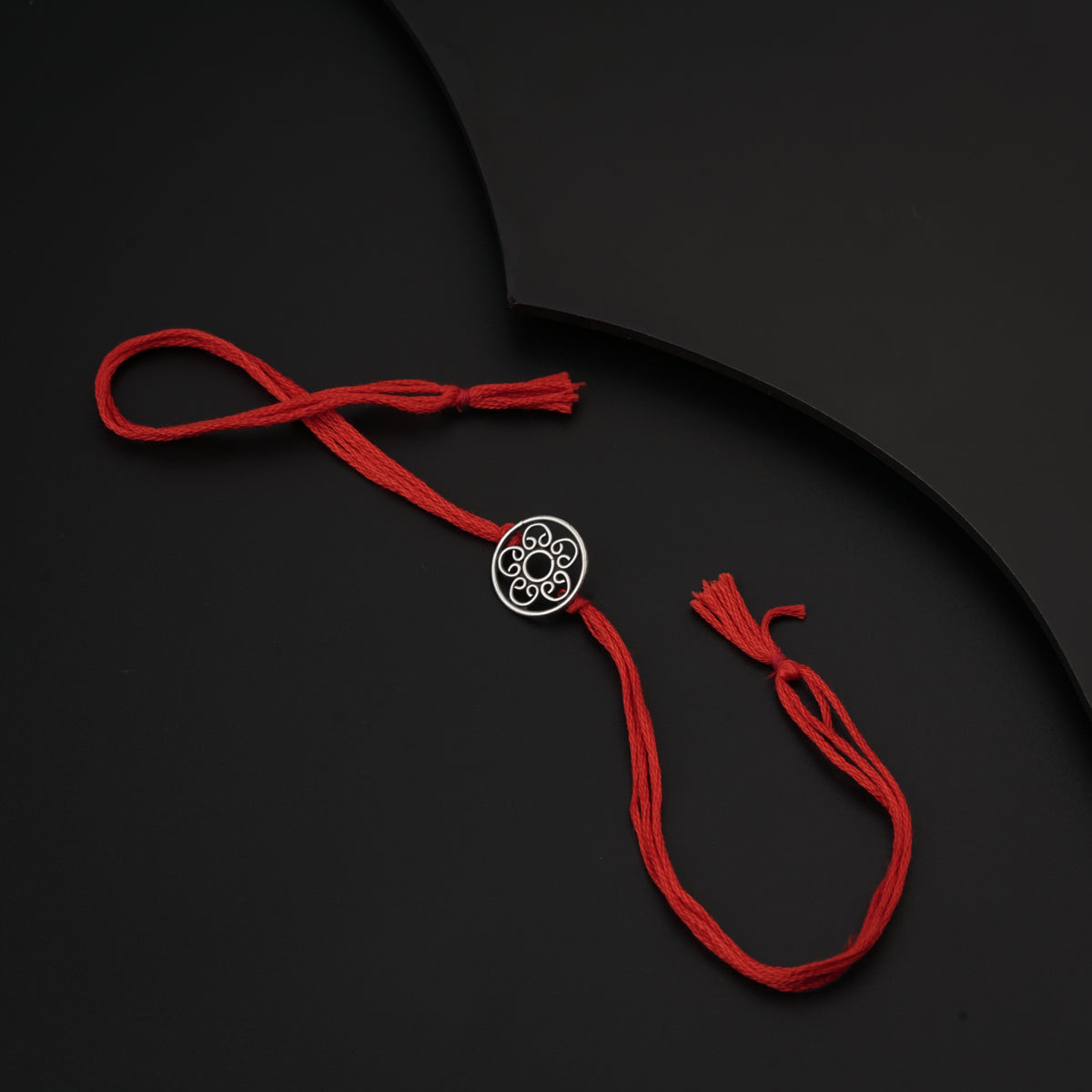 Silver Round Rakhi/Pendant
