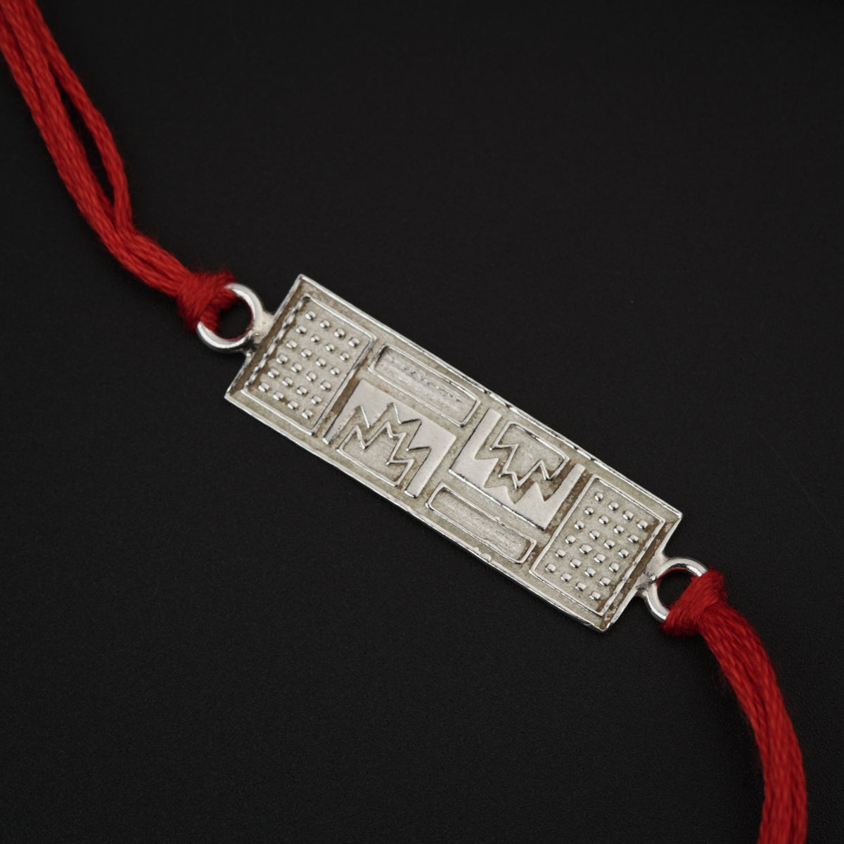 Silver Stripe Rakhi