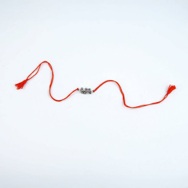 Silver Ghungroo & Pearl Handmade Rakhi