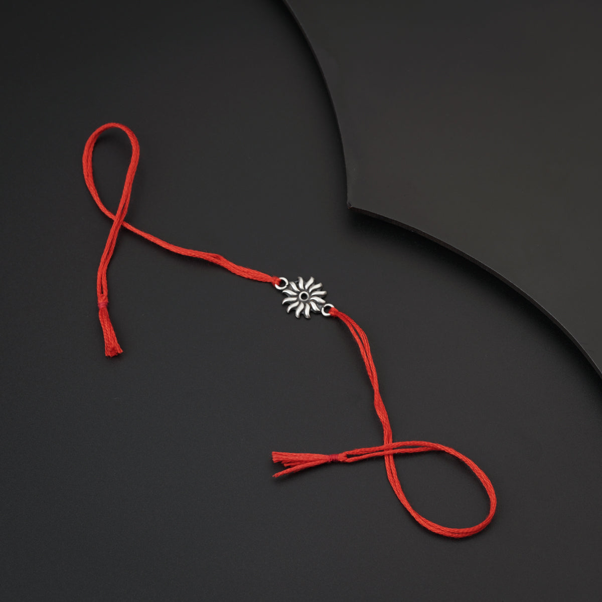 Silver Surya Rakhi small