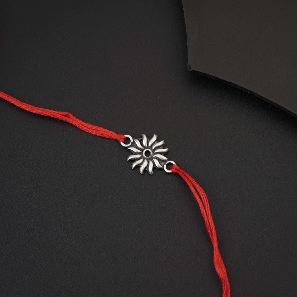 Silver Surya Rakhi small