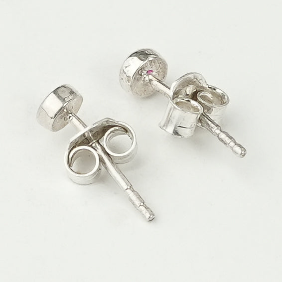 Tiny Pink CZ Stud