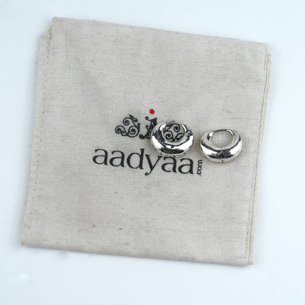 Silver Round Hoops – Small