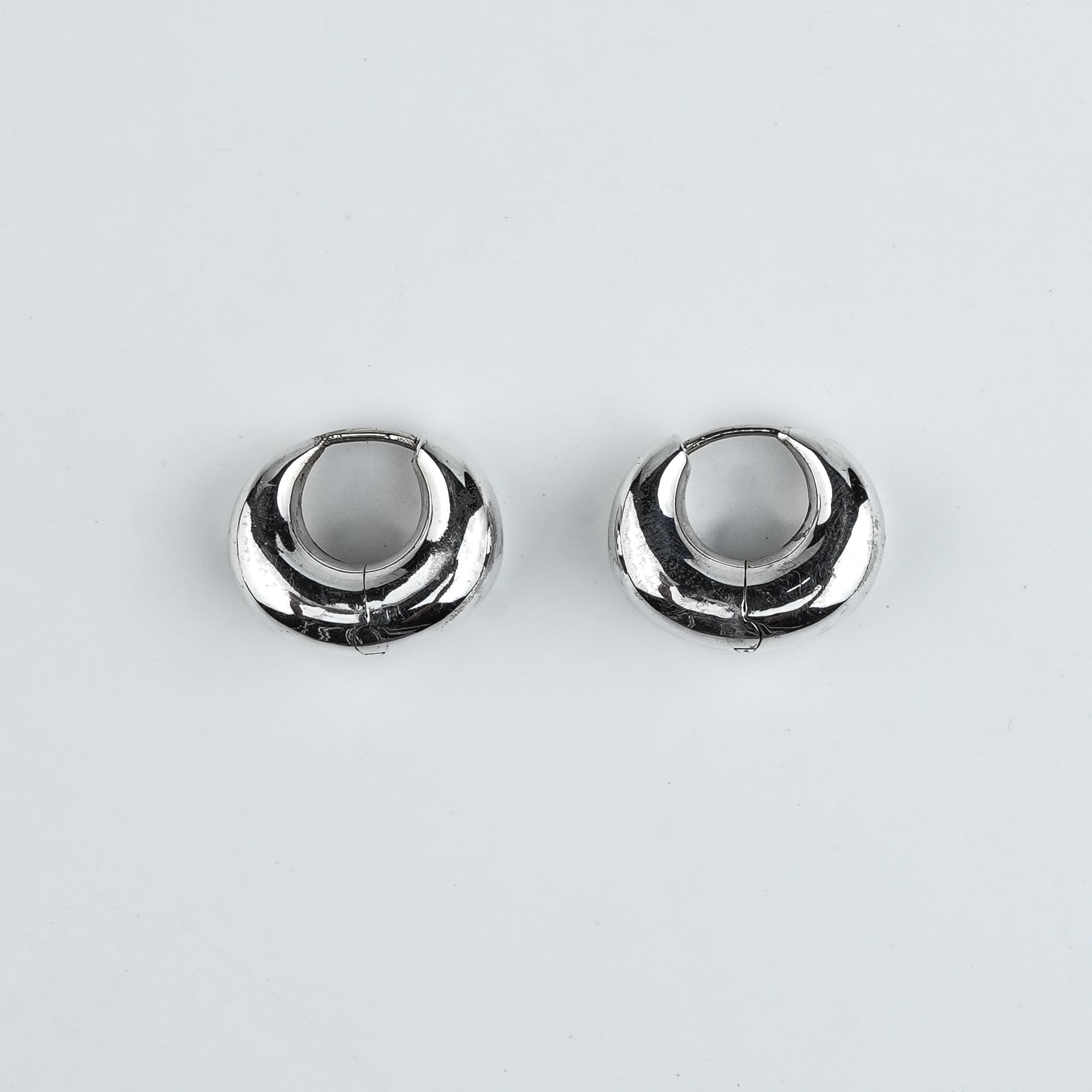 Silver Round Hoops – Small