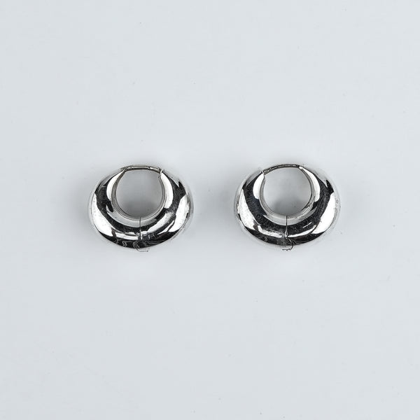 Silver Round Hoops – Small