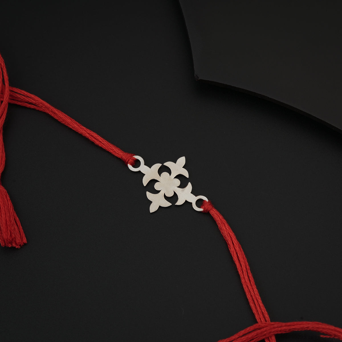 Silver Laser cut Rakhi