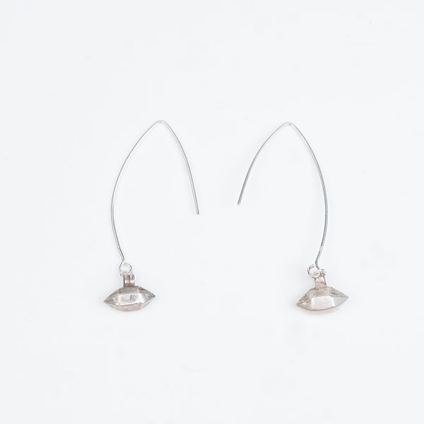 Silver Oxidized Dangling Earrings (Project Handmade)