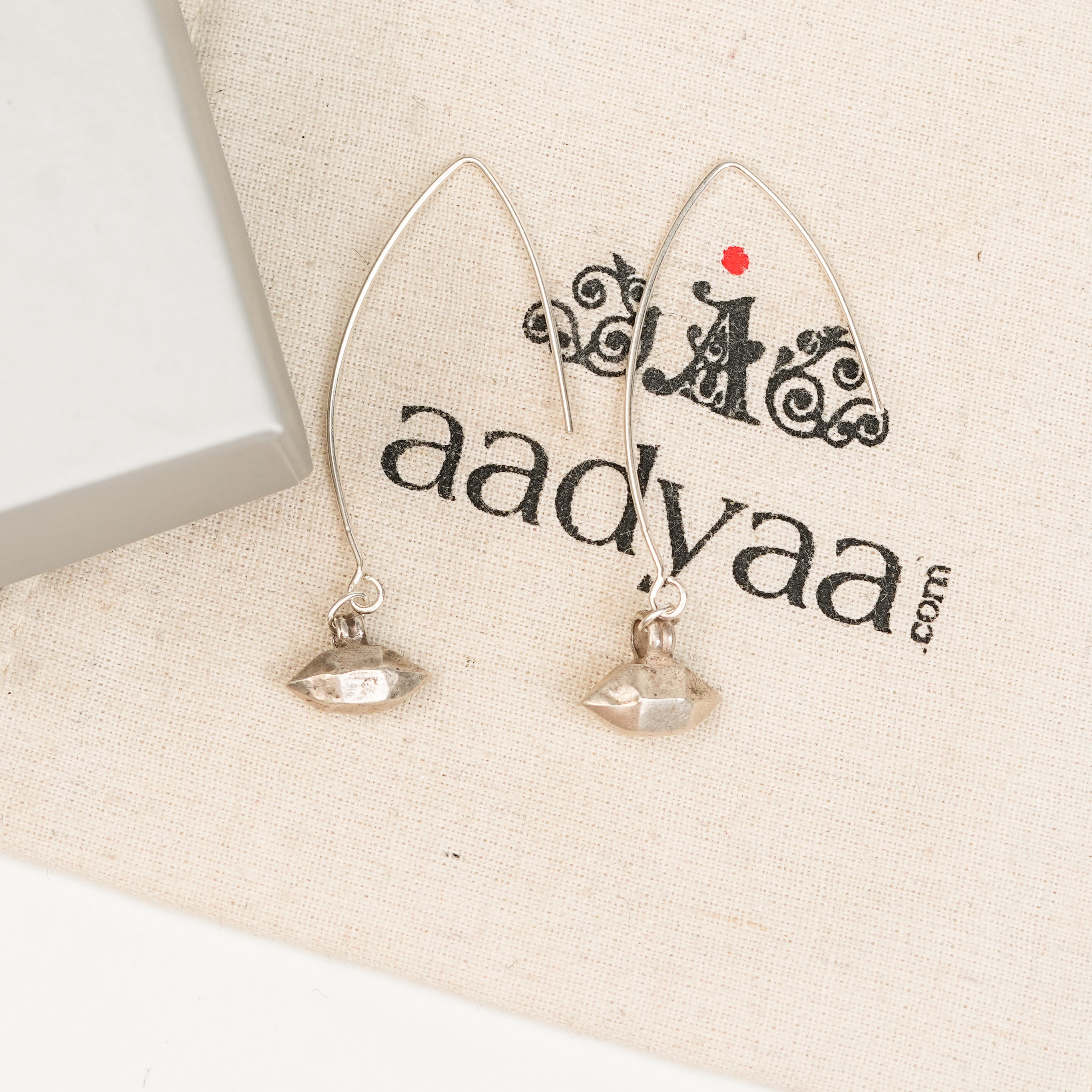 Silver Oxidized Dangling Earrings (Project Handmade)