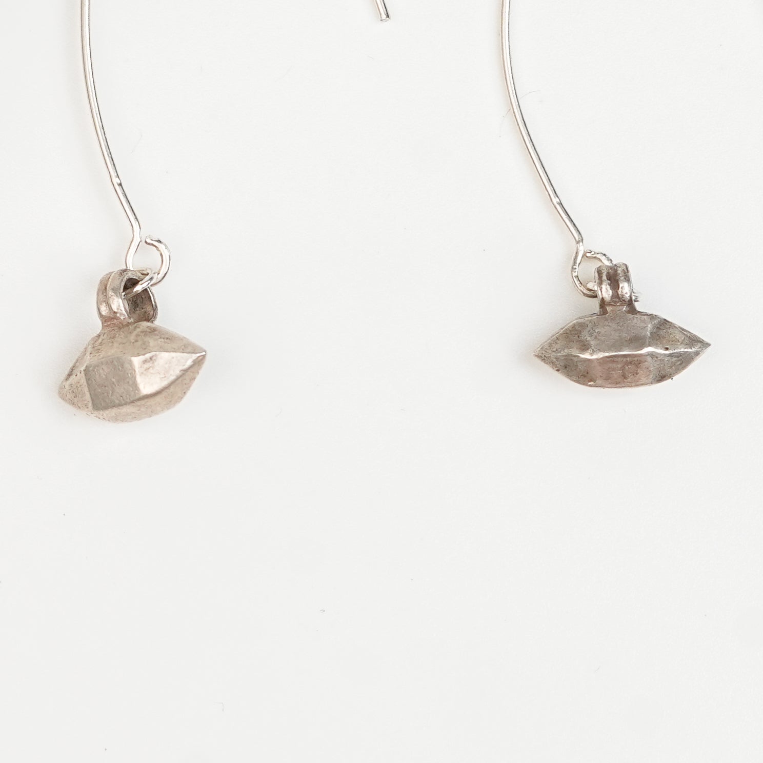 Silver Oxidized Dangling Earrings (Project Handmade)