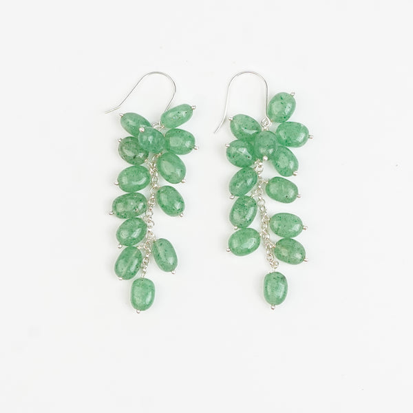 Russian Quartz Grape Earrings (Project Handmade)