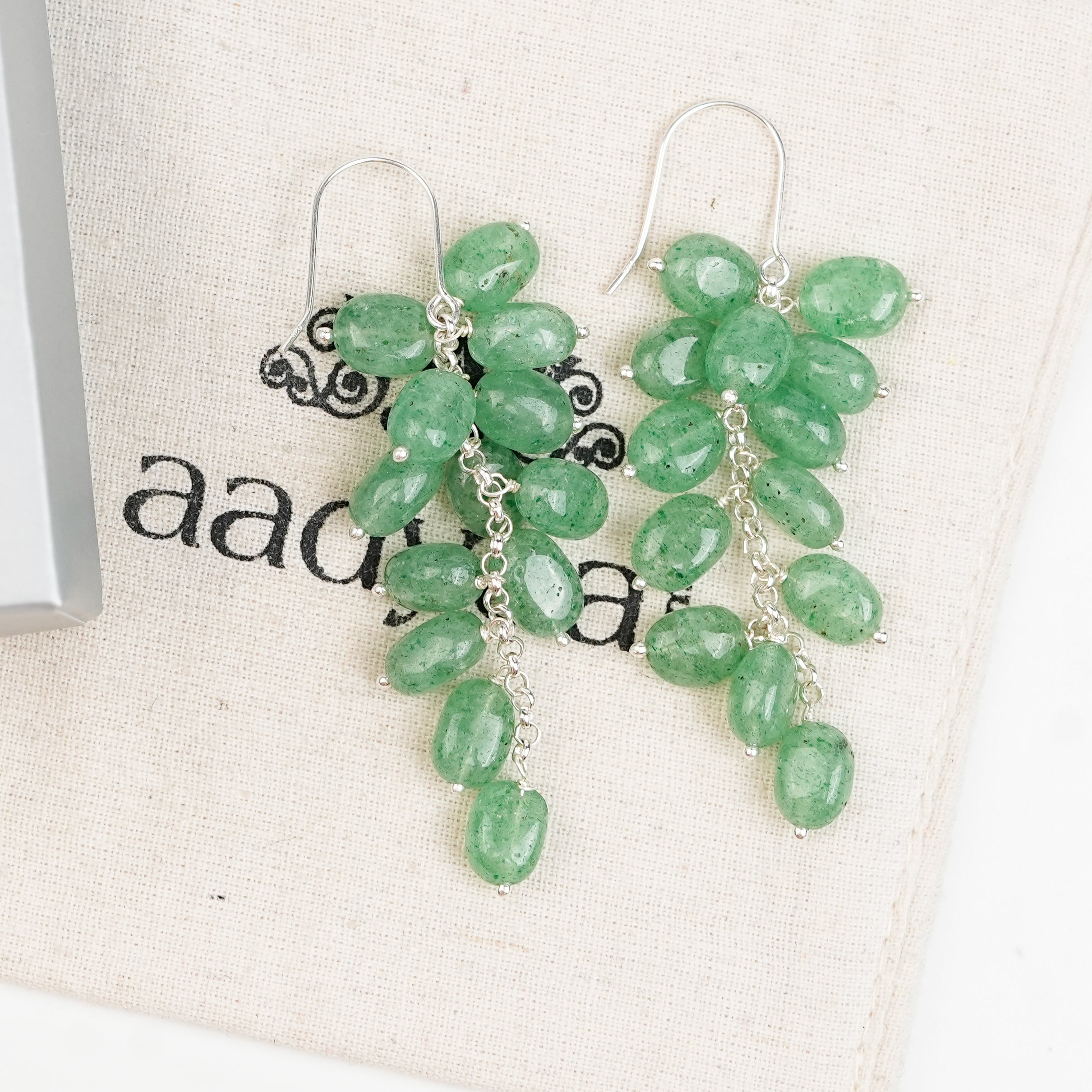 Russian Quartz Grape Earrings (Project Handmade)