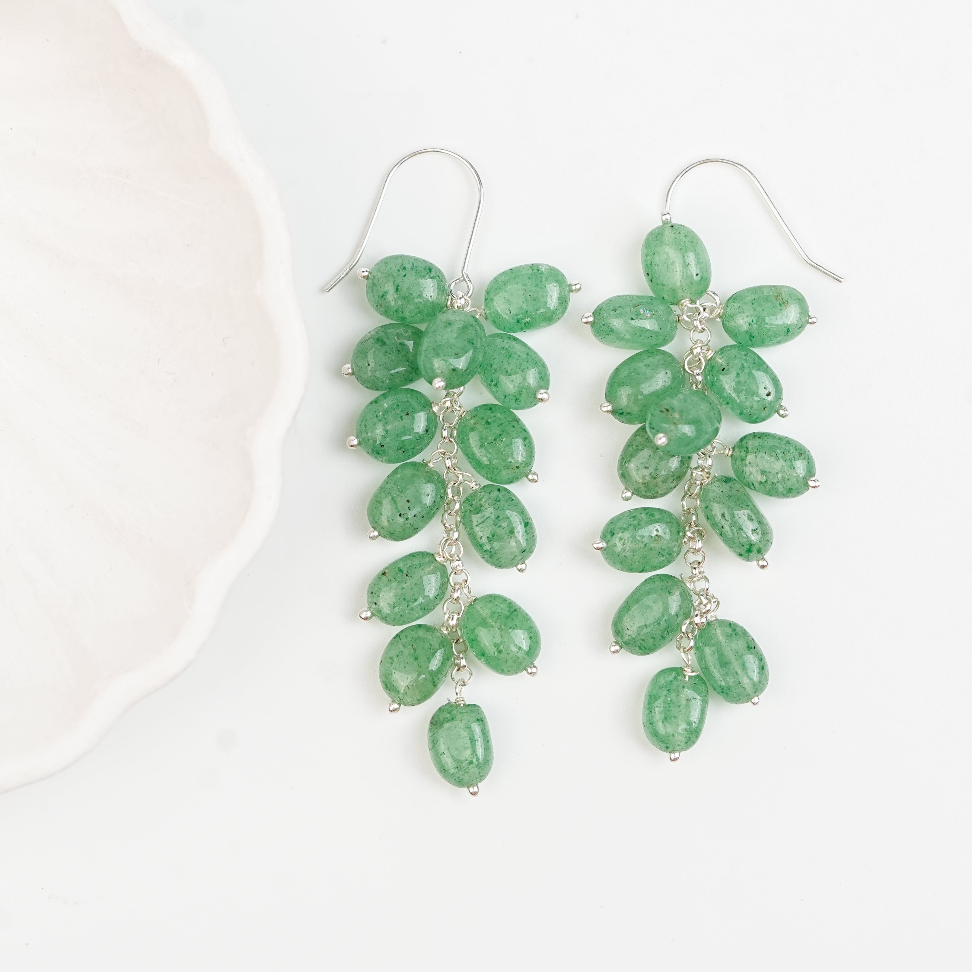 Russian Quartz Grape Earrings (Project Handmade)