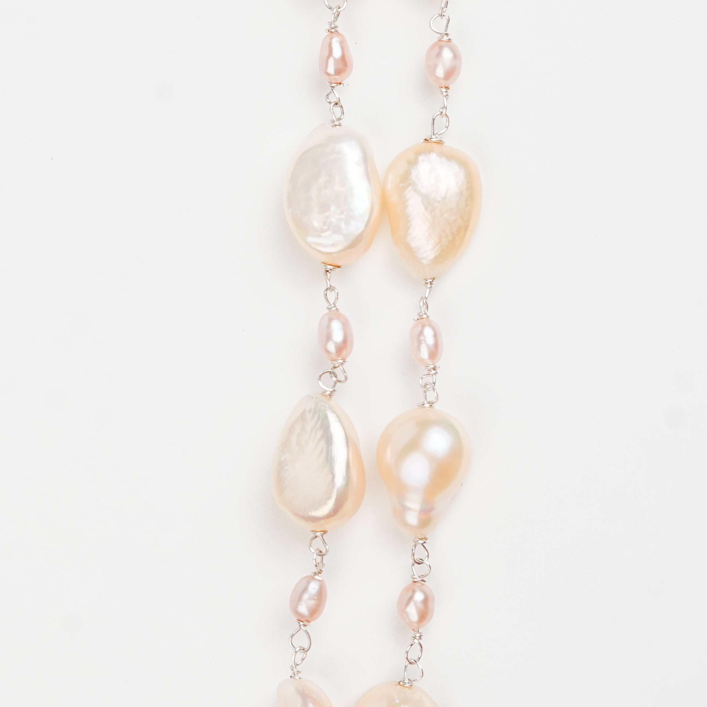 Fresh Water and Rice Pearl Ganthan Necklace