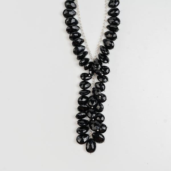 Luxe Necklace - Black Spinel