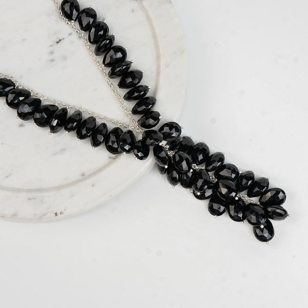 Luxe Necklace - Black Spinel