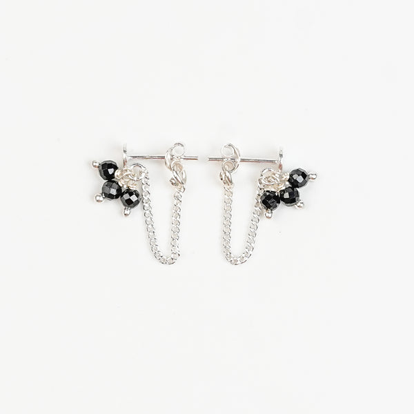 Black Spinel Bunch Trinket | 92.5 Sterling Silver