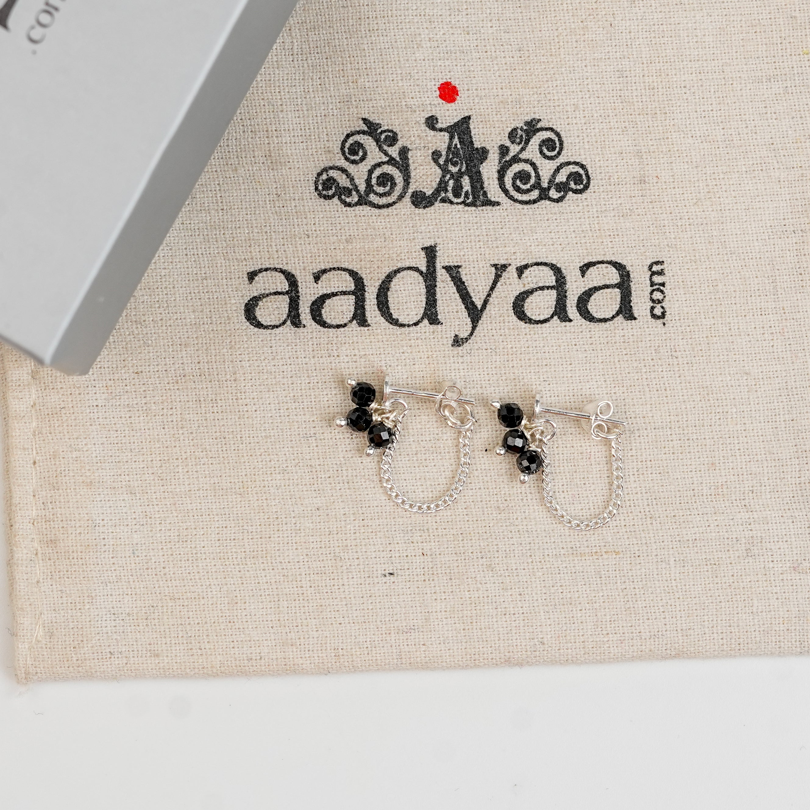 Black Spinel Bunch Trinket | 92.5 Sterling Silver