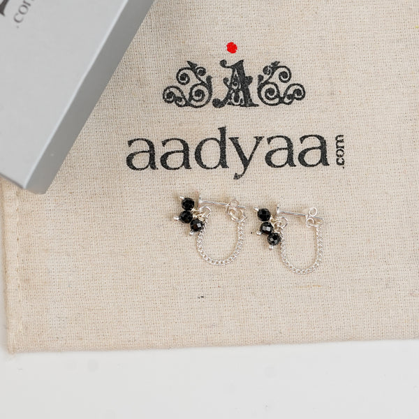 Black Spinel Bunch Trinket | 92.5 Sterling Silver