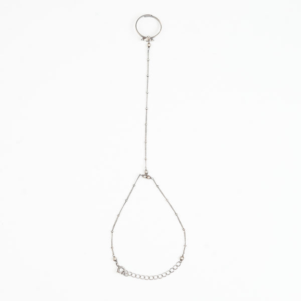 Nirbhaya & Beaded Chain Haath Phool | 92.5 Sterling Silver
