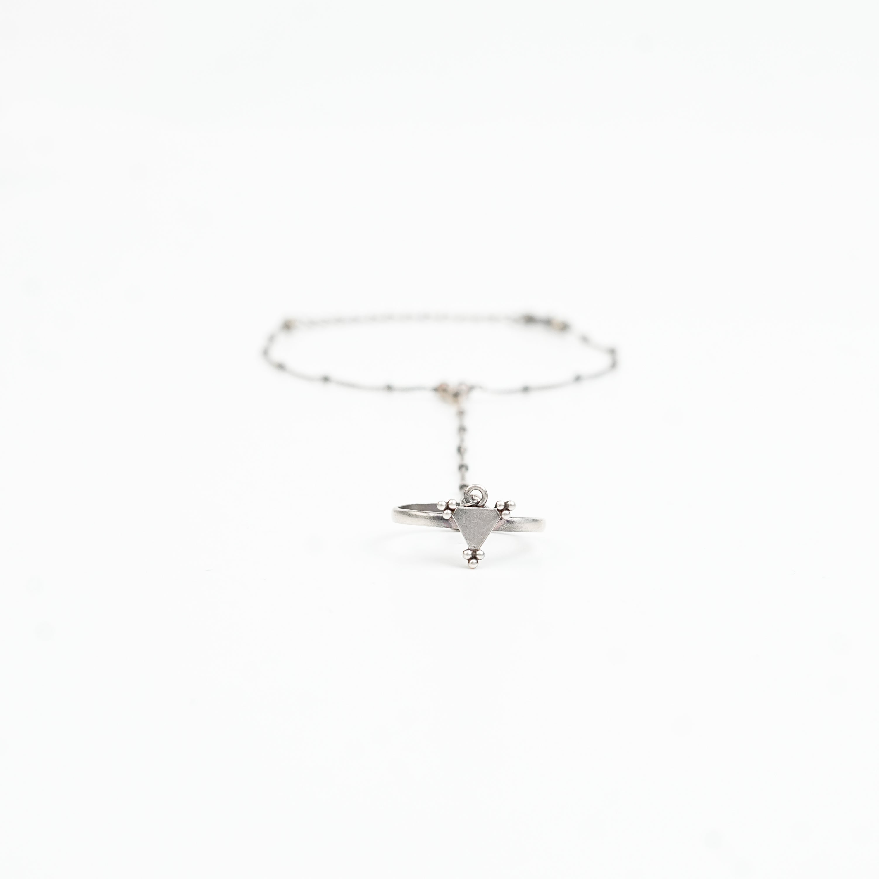 Nirbhaya & Beaded Chain Haath Phool | 92.5 Sterling Silver