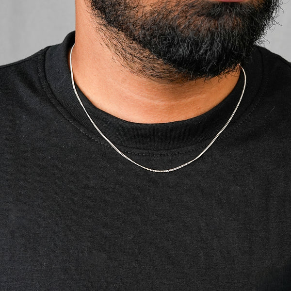 Unisex Thin Silver Chain – 18 Inches | 92.5 Sterling Silver