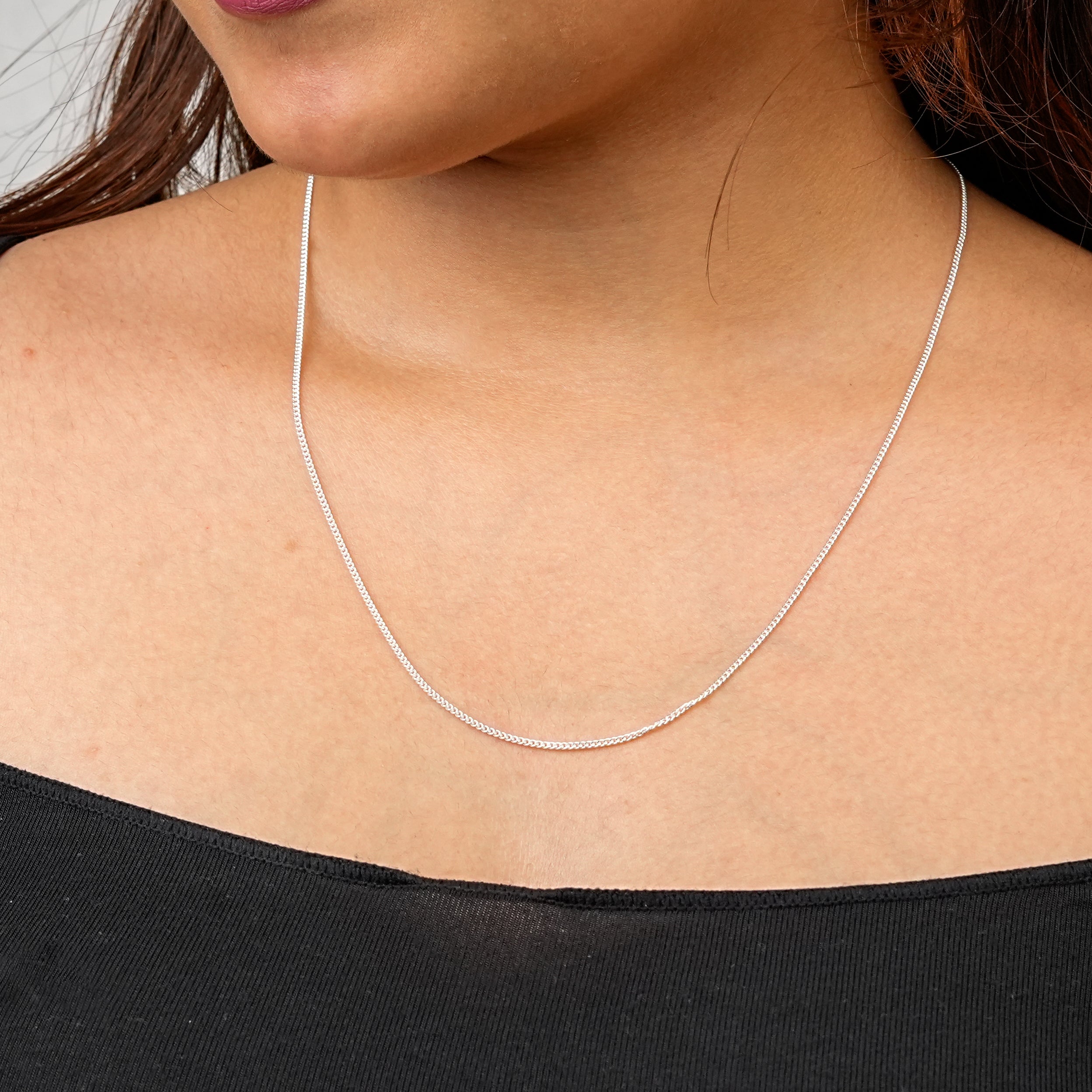 Unisex Thin Silver Chain – 24 Inches | 92.5 Sterling Silver