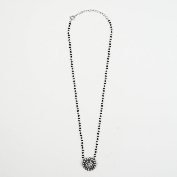 Silver Oxidized Dome Mangalsutra