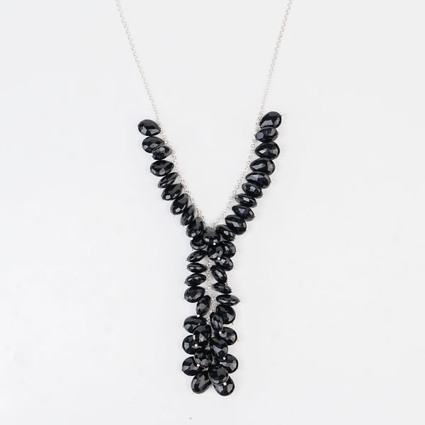 Luxe Necklace - Black Spinel