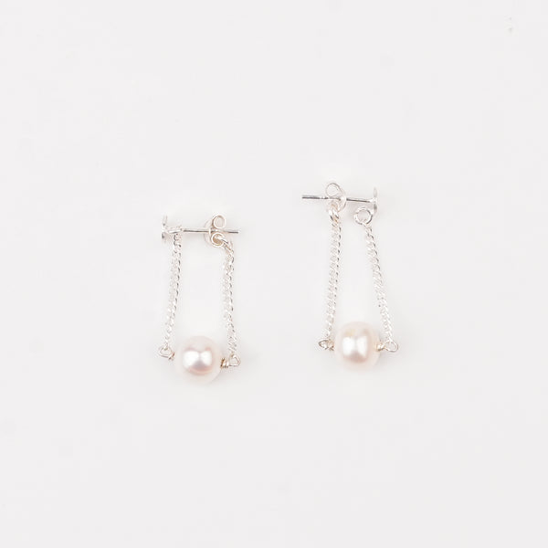 Single Pearl Earrings (Project Handmade)