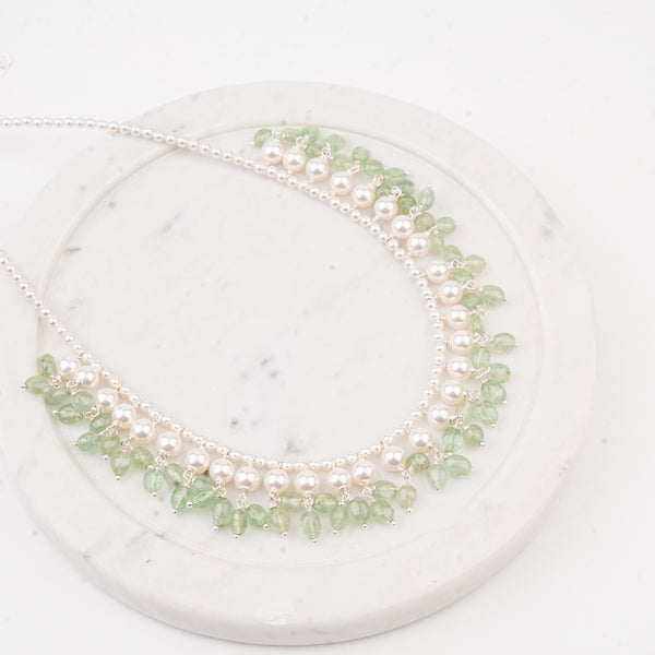 Luxe Necklace - Russian Quartz and Pearls