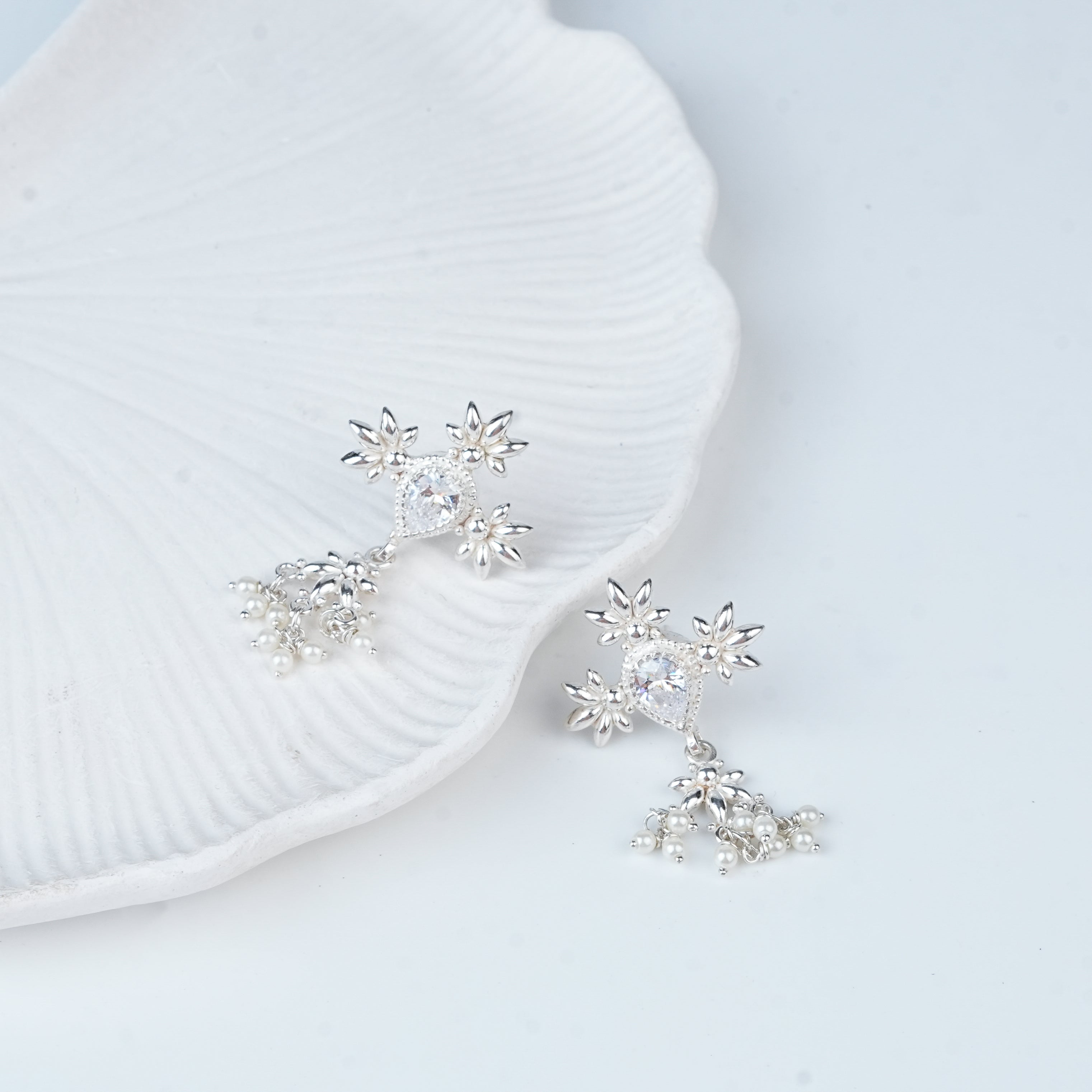 Petal Tanmani Earrings | 92.5 Sterling Silver