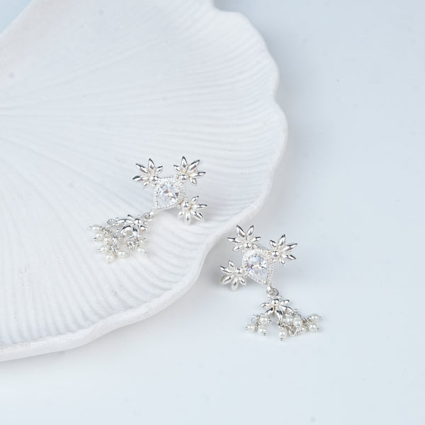 Petal Tanmani Earrings | 92.5 Sterling Silver