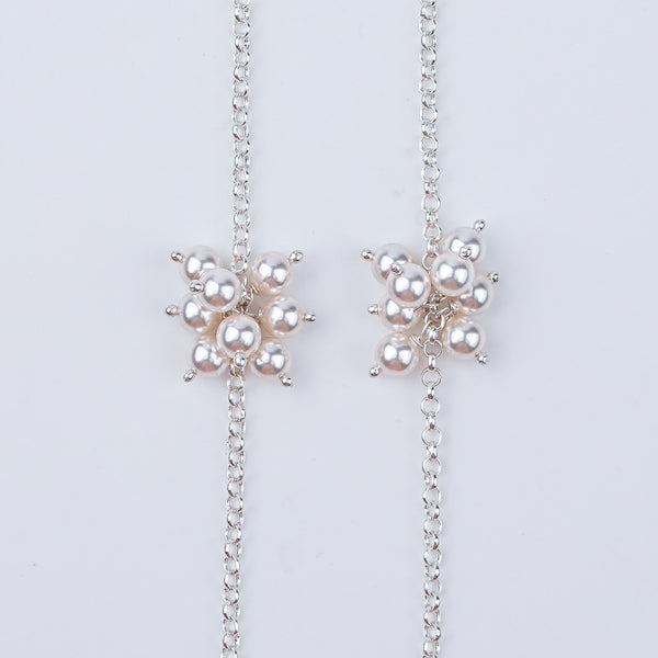 Pearl Bunch Tie & Wear Necklace | 92.5 Sterling Silver