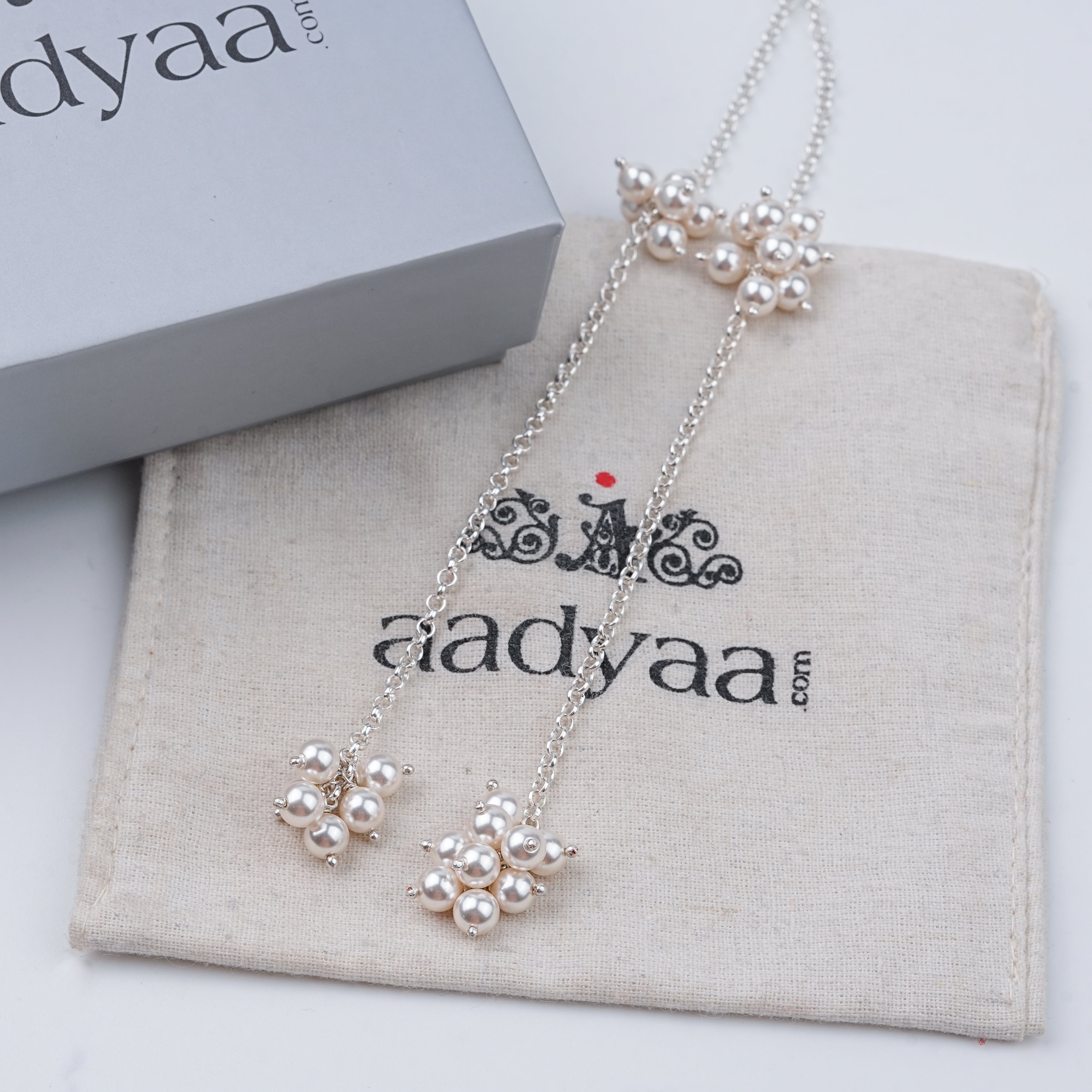 Pearl Bunch Tie & Wear Necklace | 92.5 Sterling Silver