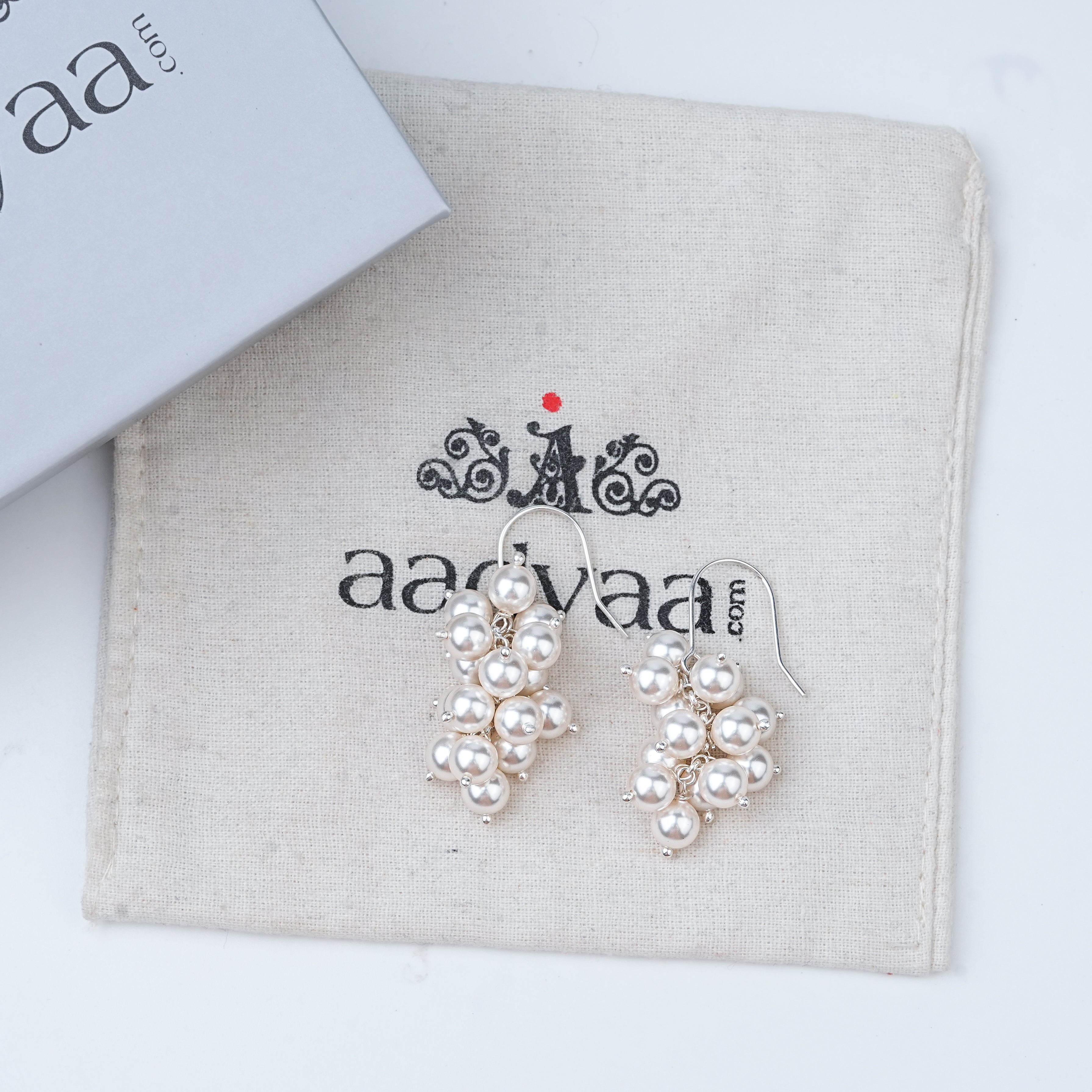 Pearl Cluster Earrings | 92.5 Sterling Silver