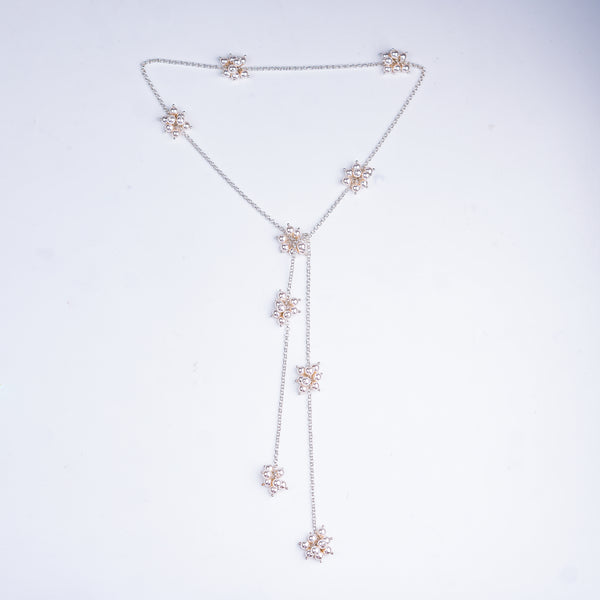 Pearl Bunch Tie & Wear Necklace | 92.5 Sterling Silver