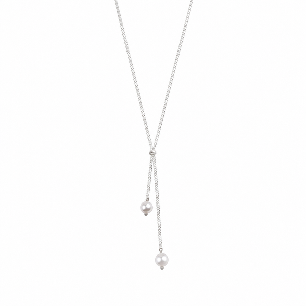 Dainty Dangling Pearl Necklace