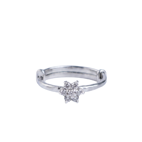 Flower Ring Big | CZ | 92.5 Silver