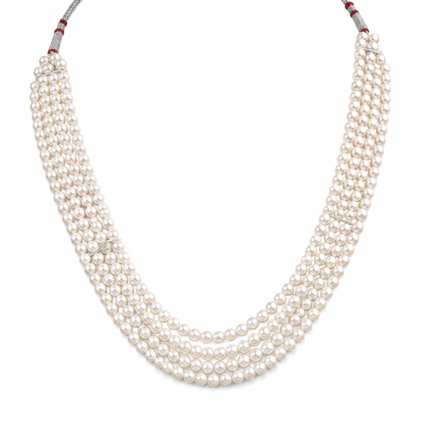 Four Layer Pearl Choker