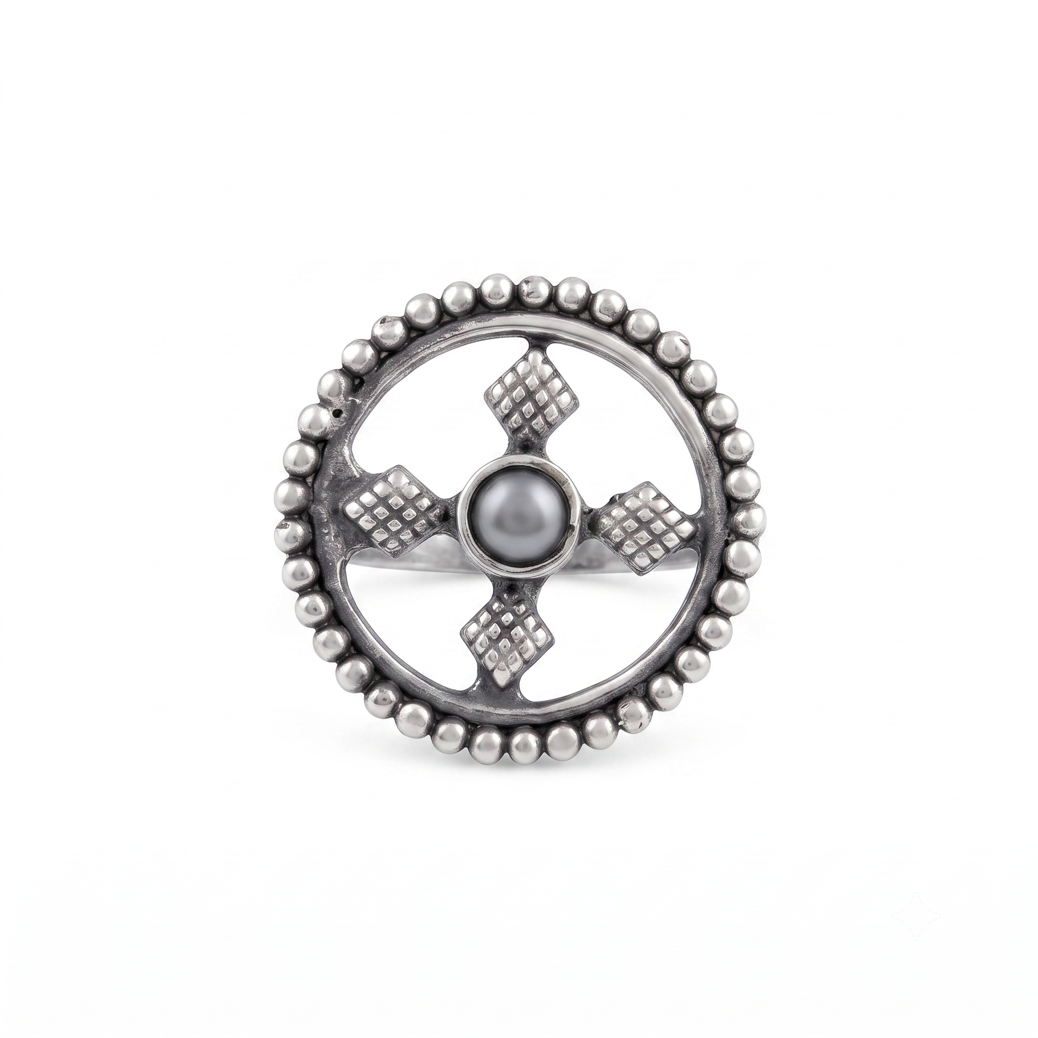 Pearl Diamond Nose pin (Clip on)