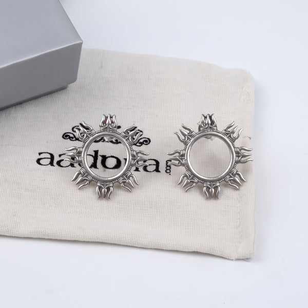 Trishul Earrings – 92.5 Sterling Silver