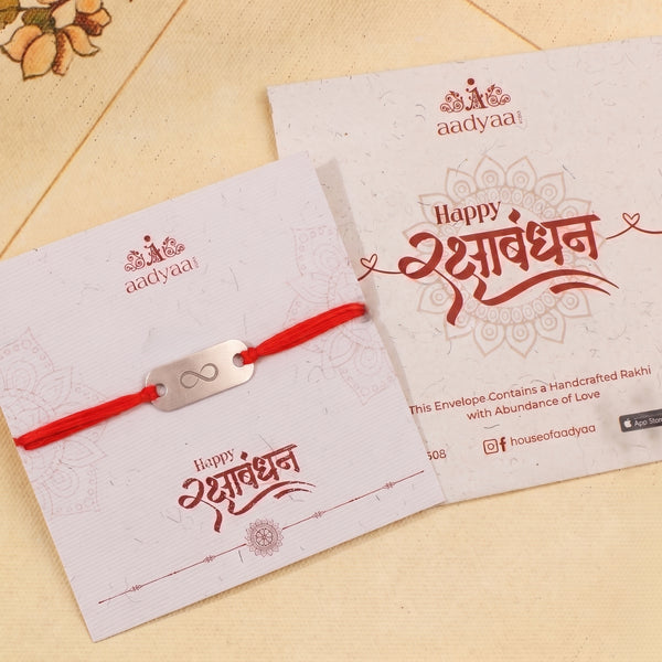 Silver Infinity Rakhi