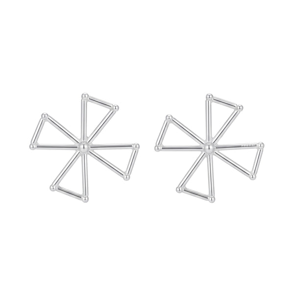 Handmade Pinwheel Earring (Plain)