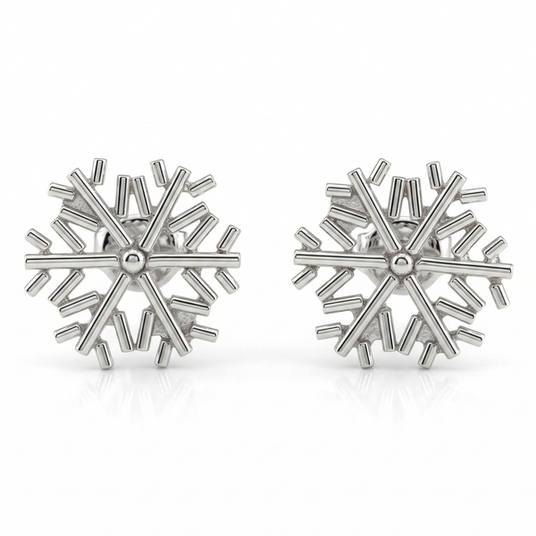 Sliver Snowflake Earrings