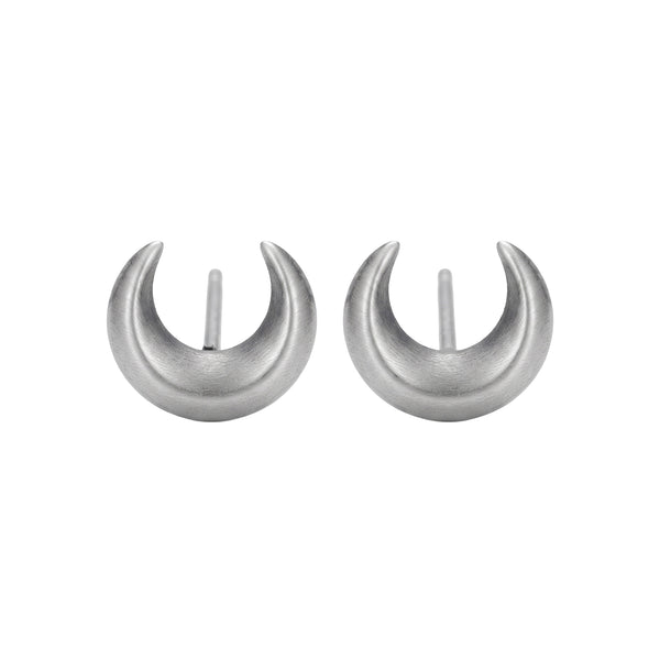 Silver Oxidized Chandrakor Earring