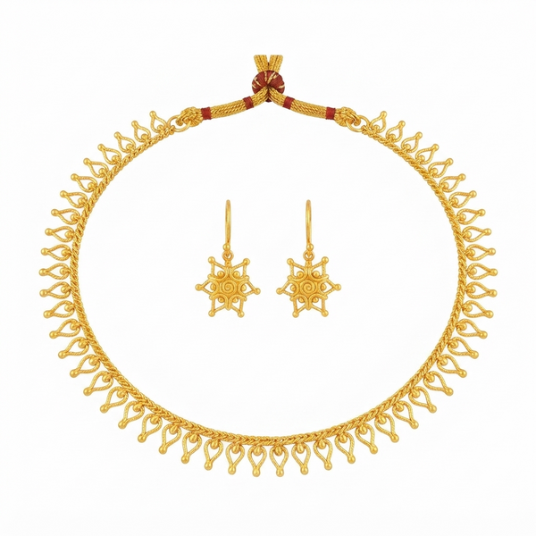 Delicate Drops Set | 22K Gold Plated | 92.5 Silver