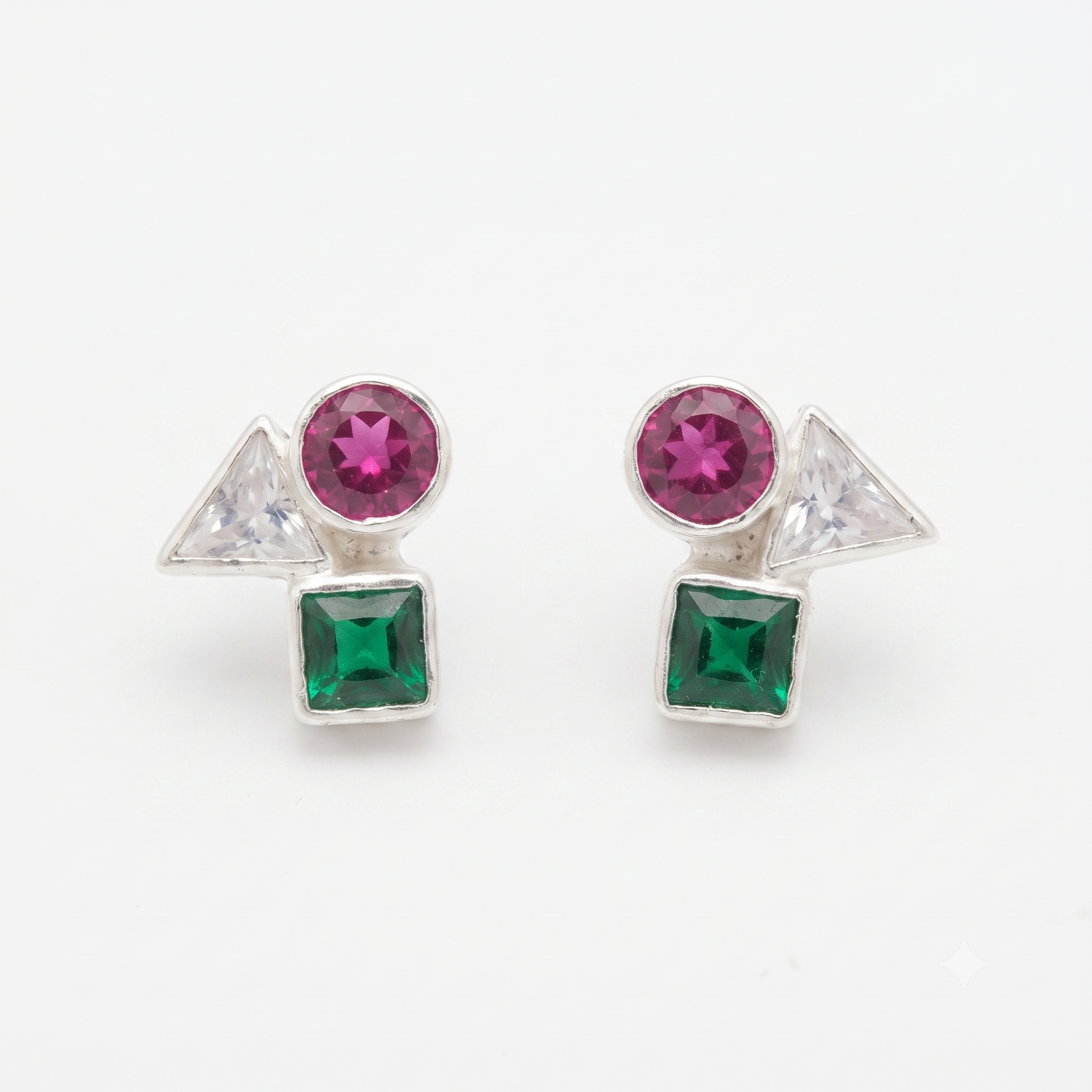 Geometric Earring | CZ | 92.5 Silver