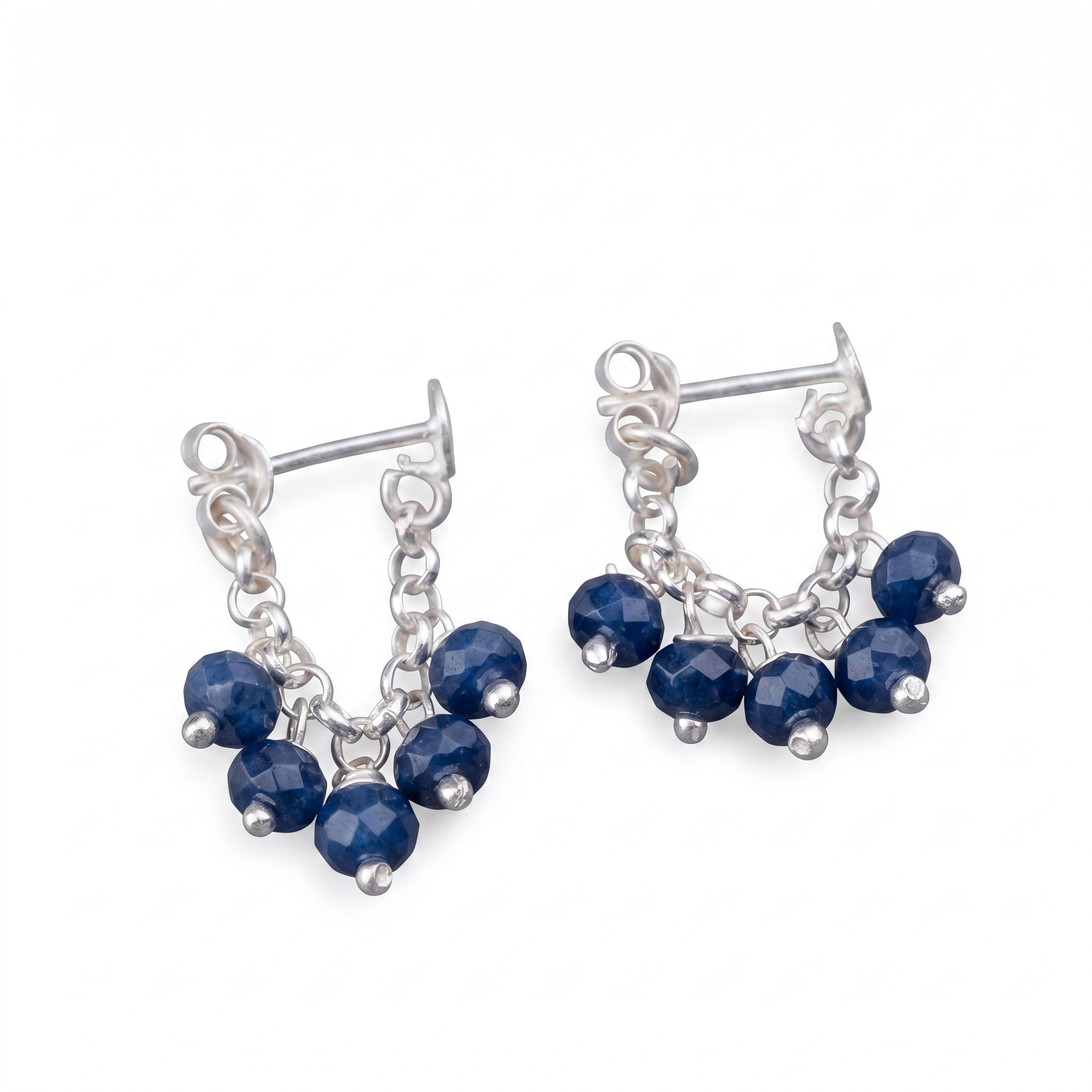 Silver Blue Sapphire Trinket