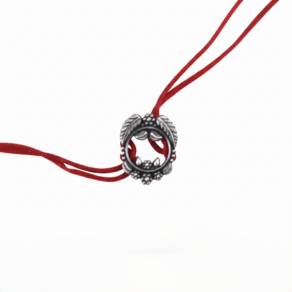 Handcrafted Silver Rakhi/Pendant