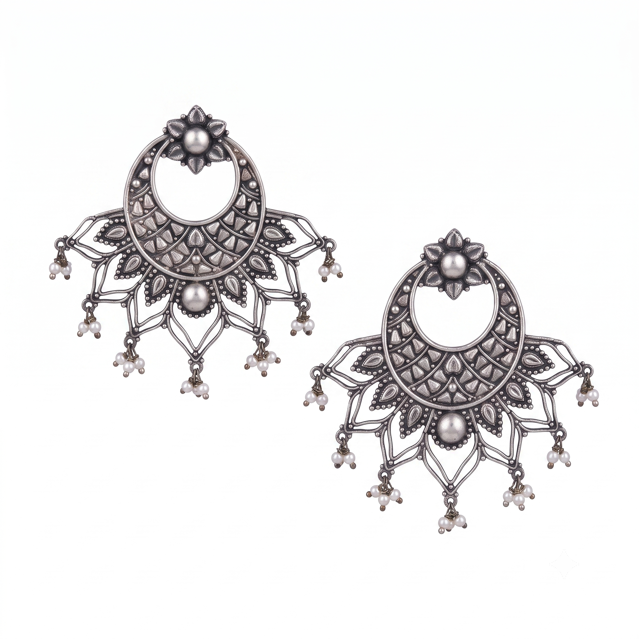 Chandbali (Saleha) | 92.5 silver | Size : Large
